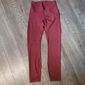 Lululemon Instill Leggings 25" size 4 Mulled Wine